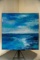Unframed Stretched Canvas Original Painting By Richard Green, Ocean Scene,