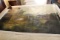 Unframed Ron Williams Original Painting, Wooded Scene With Lake & Mountains