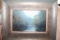 Framed Ron Williams Original Painting On Canvas, Mountain River Scene, 14.5