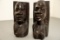 Wooden African Themed Bookends