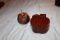 Wooden Apple Puzzle Box And 2 Wooden Apples With Lid