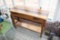 Wooden Sofa Table With One Drawer And Shelf And Matching Side Table, Maple
