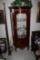 Antique Curio Cabinet With Glass Doors & Shelves & 2 Drawers, 30