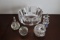 Orrefors Leaded Crystal Bowl & Five Art Glass/crystal Figurines (elephant,