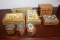 Collection Of 8 Decorative Wooden Boxes, Hand Enameled, Lidded, Presumed Fr