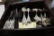 Wallace Sterling Silver Flatware, Rose Point Pattern, 12 Spoons, 9 Dinner F