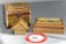 Three Hand Painted Decorative Wooden Boxes, Iranian Markings On One
