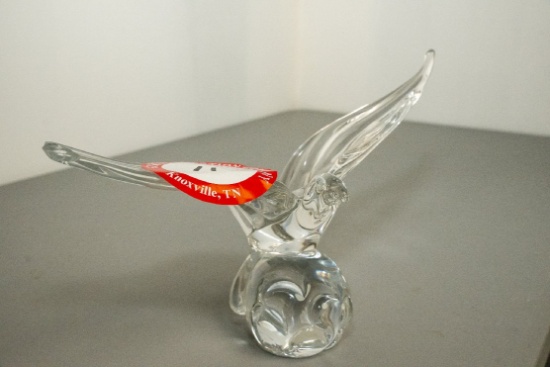 Art Glass Sea Bird - Marcolyn Swedish C763 (damage To One Wing)