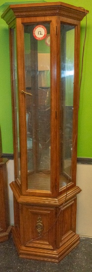 Wooden Laminate Curio Cabinet - 72"h X 19"w X 12"d