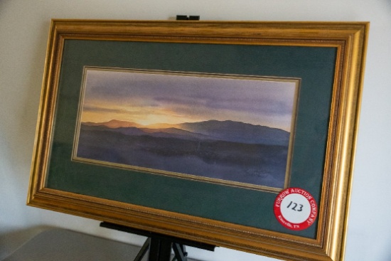 Framed Under Glass Jim Gray Print, Signed & Numbered #1159 Of 1500, "sunris