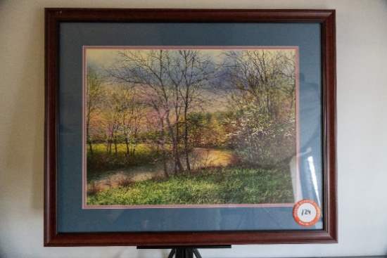 Framed Under Glass Robert Tino Print, Signed & Numbered #9 Of 50, Artist Pr