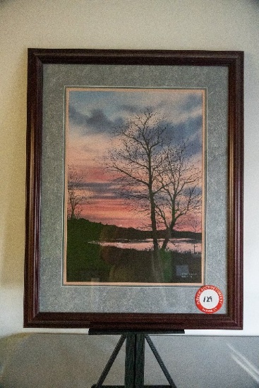 Framed Under Glass Robert Tino Print, Signed & Numbered #525 Of 950, Autumn