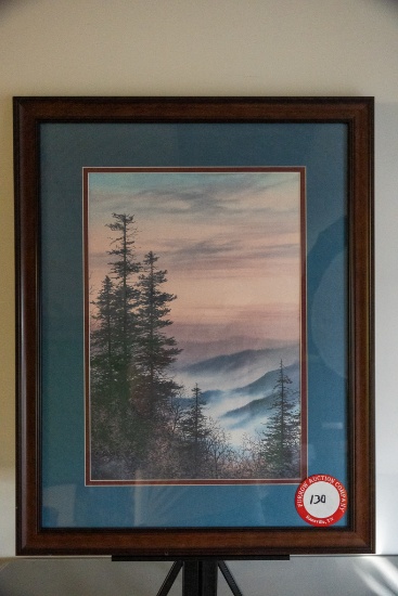Framed Under Glass Robert Tino Print, Signed & Numbered #512 Of 810, Autumn