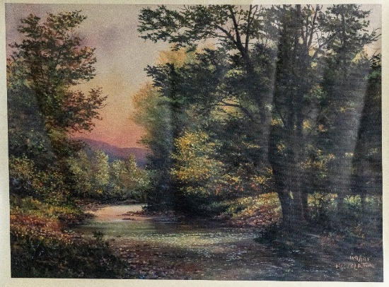 Unframed Robert Tino Print On Canvas, Signed & Numbered #49 Of 195, "summer