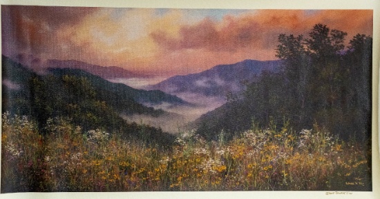 Unframed Robert Tino Print On Canvas, Signed & Numbered #79 Of 195, "follow