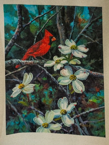 Unframed Robert Tino Print On Canvas, Signed & Numbered #21 Of 95, "new Col