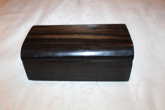 Decorative Wooden Box Made From African Blackwood, 7.5" L X 4.5" W X 3" H