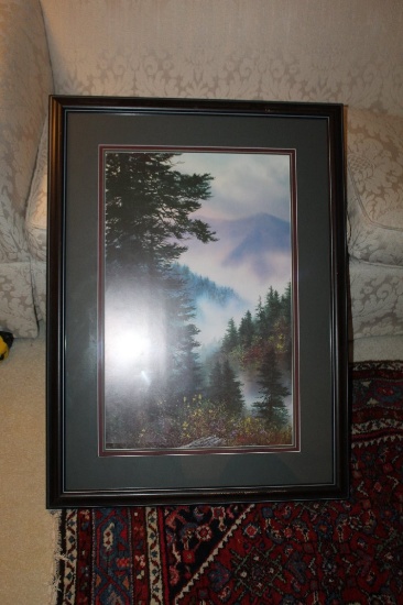 Framed Under Glass Robert Tino Robert Tino Print, Matted, "warm Welcome", 2