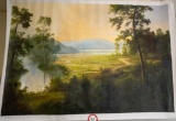 Unframed Ron Williams Original Painting, Cades Cove Landscape, 40.25