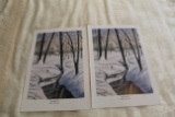 Pair Of Mark E Barrett Identical Prints, One Unsigned, One Signed & Numbere