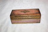 Decorative Italian Painted Wooden Box, Hinged, 5.5