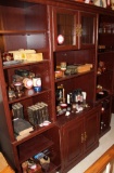 Entertainment Center/curio Cabinet, 12 Shelfs, Two Shelfs With Doors
