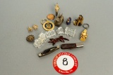 Contents Of Display Cabinet (lady's Timex Watch, Schrade Old Timer Pocket K