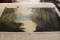 Unframed Ron Williams Original Painting, Wooded Mountain Lake Scene, 27