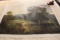 Unframed Ron Williams Original Painting, Pastoral Scene With Mountains In B