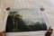 Unframed Ron Williams Original Painting On Canvas, Mountain River From Hill