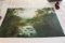 Unframed, Unsigned Ron Williams Print, Creek In Woods With Foothills In Bac