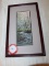 Framed Under Glass Robert Tino Print, Signed, Mountain Stream In Background