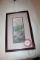 Framed Under Glass Robert Tino Print, Signed, Spring Mountain Scene, 13