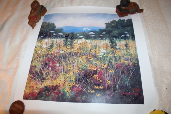 Unframed Robert Tino Print On Canvas, Signed & Numbered #108 Of 195, Summer