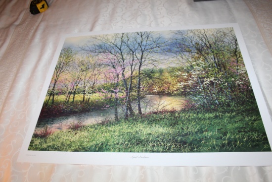 Unframed Robert Tino Print, Signed & Numbered #431 Of 950, "aprils Embrace"