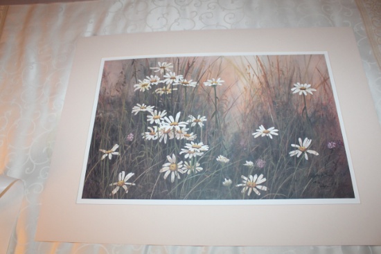Unframed, Matted Robert Tino Print, Signed & Numbered #680 Of 800, "summer