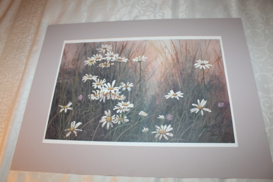 Unframed, Matted Robert Tino Print, Signed & Numbered #687 Of 800, "summer