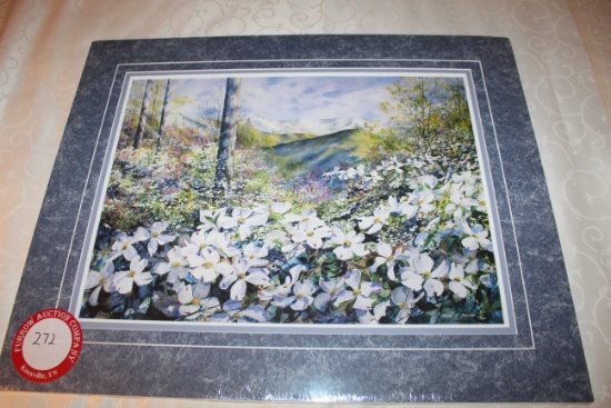 Unframed, Matted Mark E Barrett Print, Signed & Numbered #57 Of 450, Spring