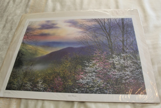 Unframed Robert Tino Print, Signed Artists Proof, #28 Of 50, April Showers,