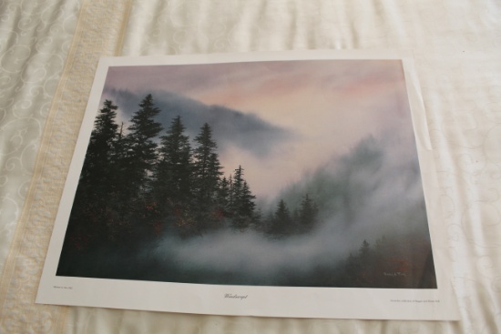 Unframed Robert Tino Print, Signed & Numbered, #324 Of 950, "windswept", 25