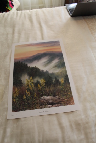 Unframed Robert Tino Print, Signed & Numbered, #187 Of 650, "above The Clou