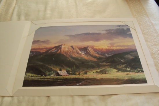 Unframed Thomas Kinkade Print, Signed & Numbered, #237 Of 1984, "dusk In Th
