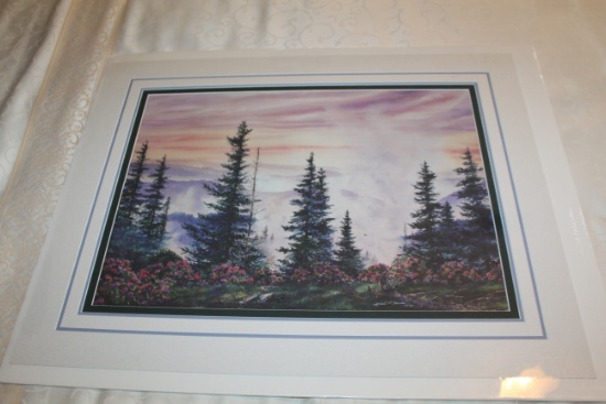 Unframed, Matted, Mark E Barrett Print, Signed & Numbered, #62 Of 500, High