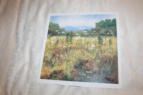 Unframed Robert Tino Print, Signed & Numbered, #24 Of 650, "song Of Summer,