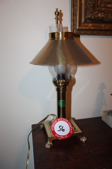 Brass Orient Express Paris/istanbul Electrified Lamp (touch On/off)