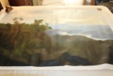 Unframed Ron Williams Original Painting, Summer Mountain Scene, 40