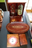 Five Decorative Wooden Boxes And Jewelry Box