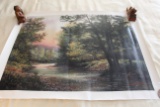 Unframed Robert Tino Print On Canvas, Signed & Numbered #47 Of 195, 