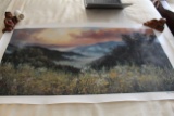 Unframed Robert Tino Print On Canvas, Signed & Numbered #121 Of 195, 