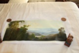 Unframed Ron Williams Original Painting On Canvas, Mountain Vista, 13.25